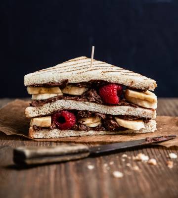 Schoko-Bananen-Toast mit Ovomaltine Crunchy Cream