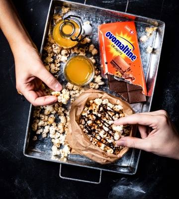 Ovomaltine Karamell Popcorn